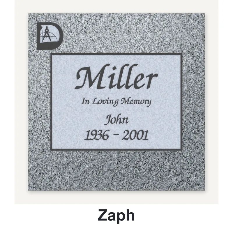 Zaph carved in granite
