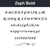 Zaph - Bold character chart