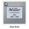 Zaph - Bold carved in granite