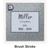 Brush Stroke carved in granite