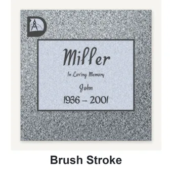 Brush Stroke carved in granite
