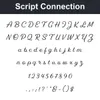 Script Connection character chart