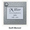 Swift Memoir carved in granite