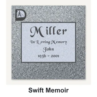 Swift Memoir carved in granite