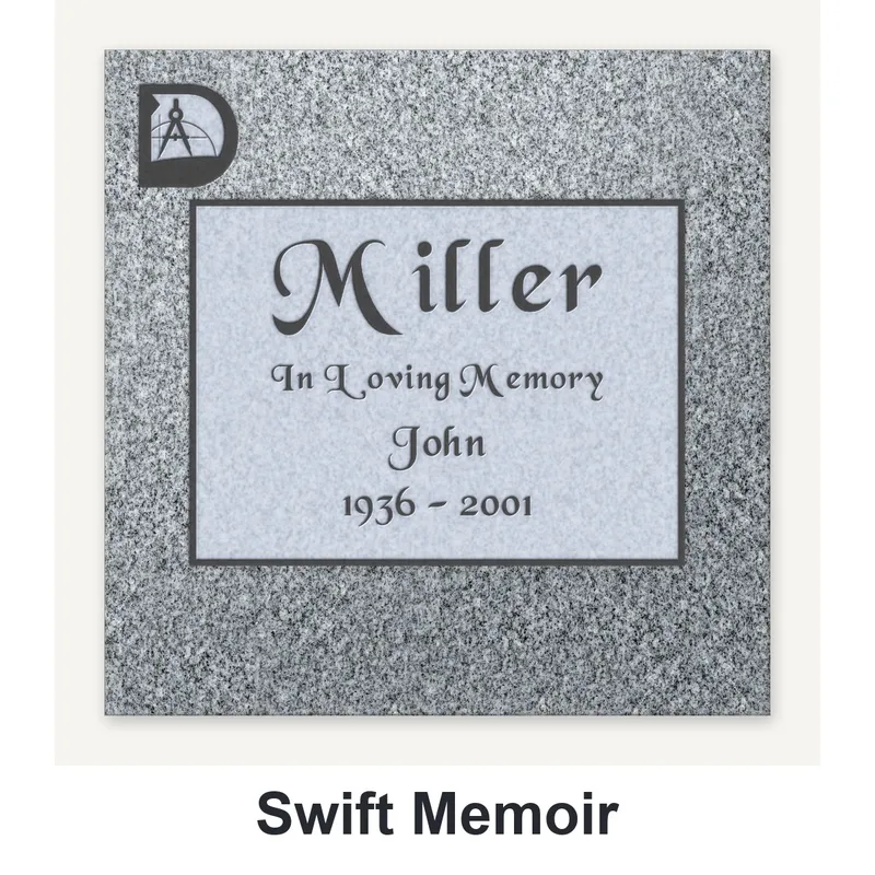 Swift Memoir carved in granite