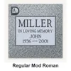 Regular Mod Roman carved in granite