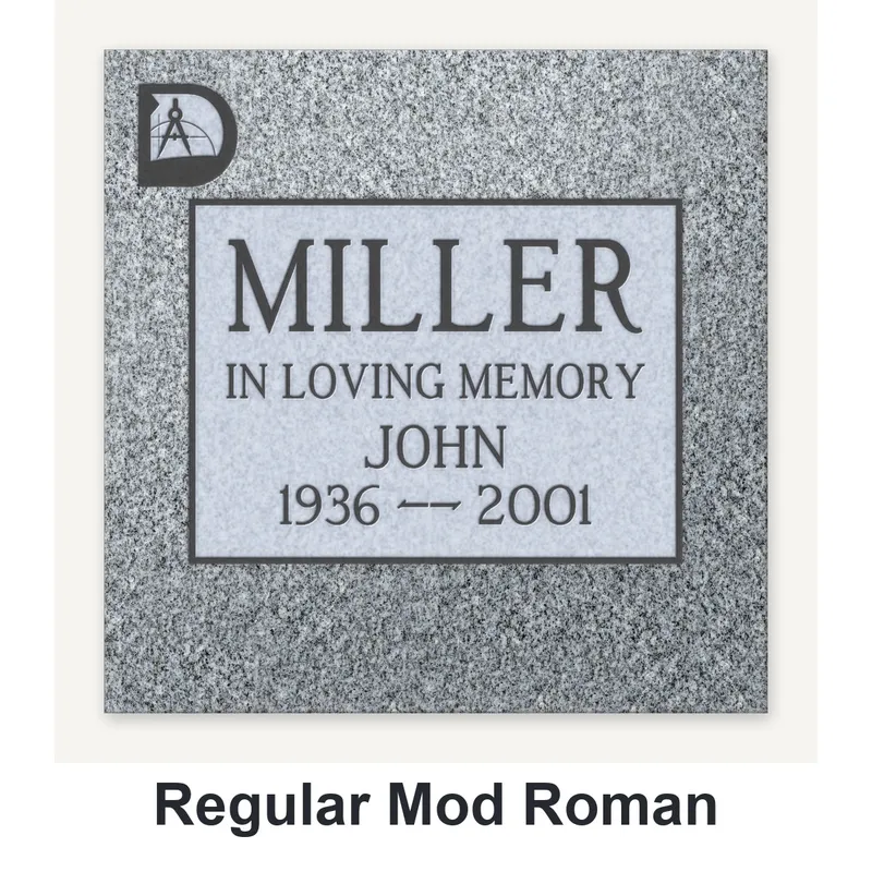 Regular Mod Roman carved in granite