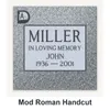 Mod Roman Handcut carved in granite