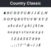 Country Classic character chart