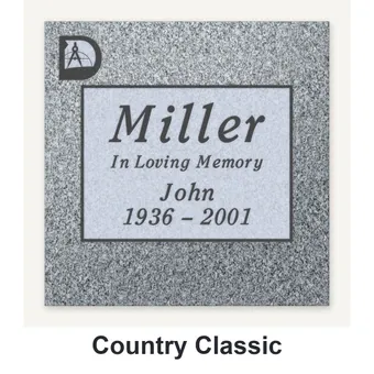 Country Classic carved in granite