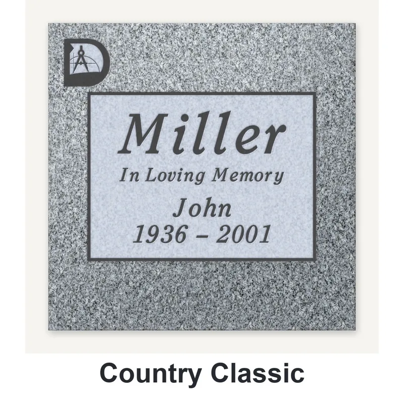 Country Classic carved in granite