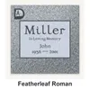 Featherleaf Roman carved in granite