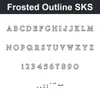 Frosted Outline SKS character chart