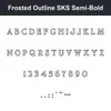 Frosted Outline SKS Semi-Bold character chart