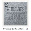 Frosted Outline Handcut carved in granite