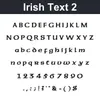 Irish Text 2 character chart