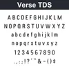 Verse TDS character chart