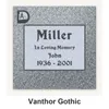 Vanthor Gothic carved in granite