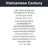 Vietnamese Century character chart