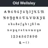 Old Wellsley character chart