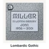 Lombardic Gothic carved in granite