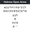 Hebrew Open Arms character chart