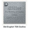 Old English TDS Outline carved in granite