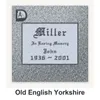 Old English Yorkshire carved in granite