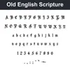 Old English Scripture character chart