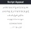 Script Appeal character chart