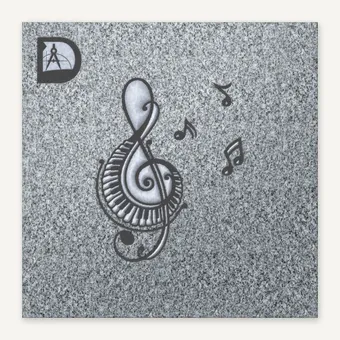 MUSIC CLEFT WITH KEYS