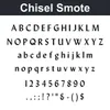 Chisel Smote character chart