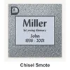 Chisel Smote carved in granite