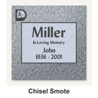 Chisel Smote carved in granite