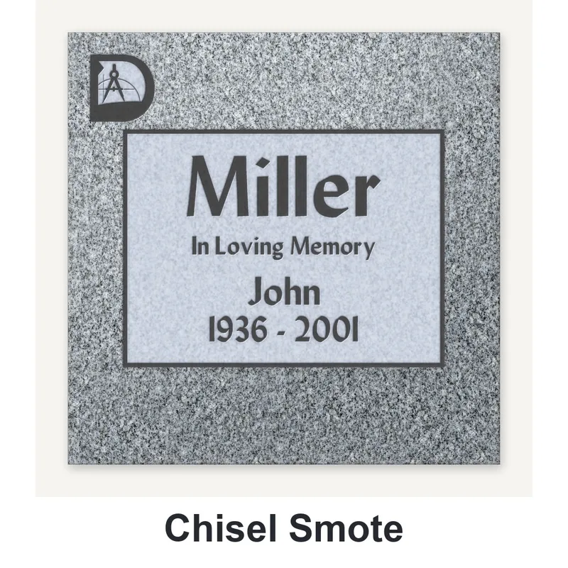 Chisel Smote carved in granite