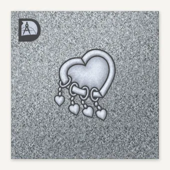 Heart with Small Heart Charms