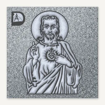 Jesus Sacred Heart 14,  7.5" x 11"
