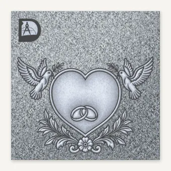 Doves Flower & Heart
