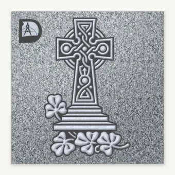 Celtic Cross & Shamrocks 2